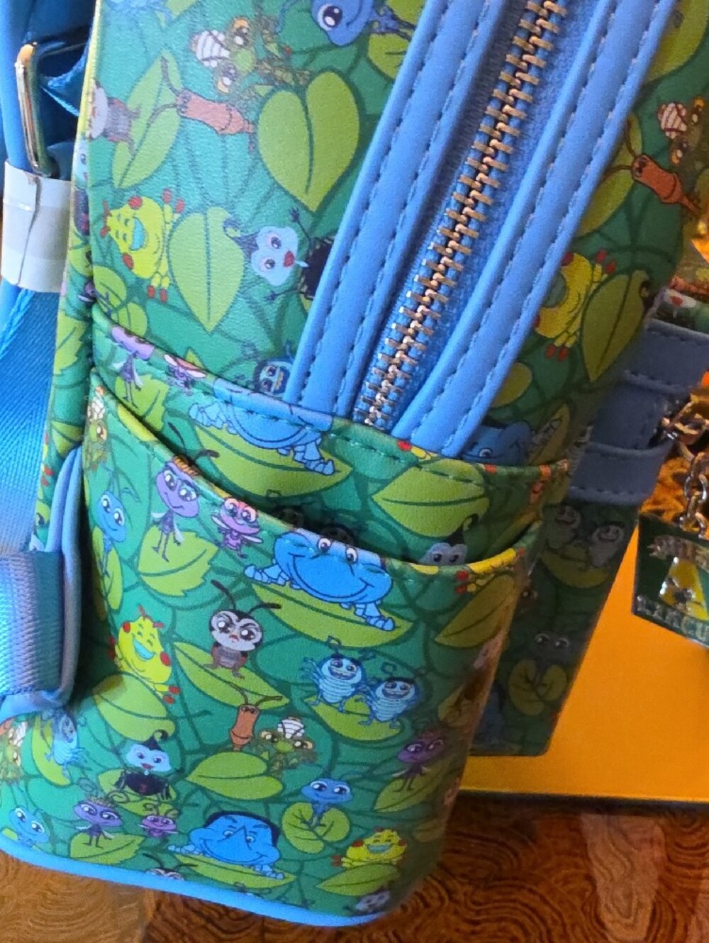 Loungefly Green Blue Pixar 'A Bug's Life' Kids Mini Backpack - Picture 5 of 7